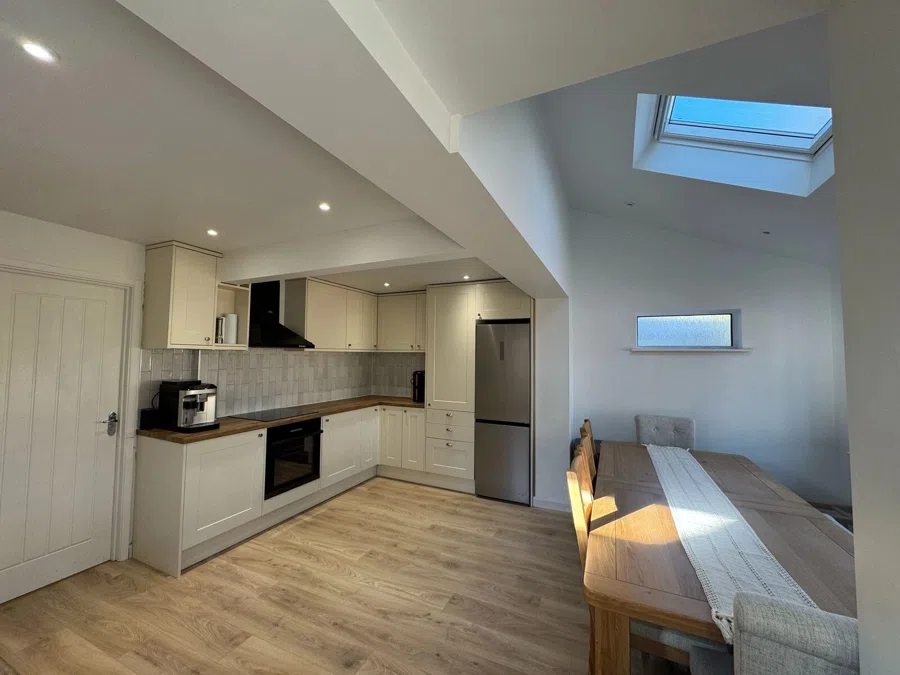 Services 4 luxury open-plan kitchen and living area in new build home