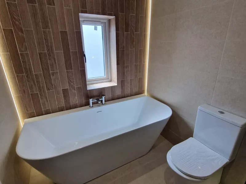 new modern bathroom renovations by tradesmen from sb construction